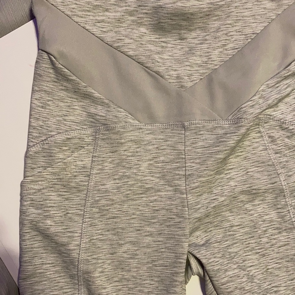 Grey/White Leggings